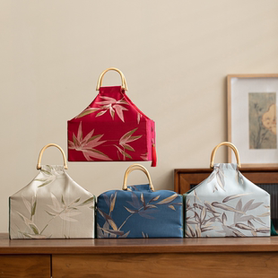 高端包装盒新中式布盒茶叶点心结婚伴手礼盒空盒端午节粽子礼厂家