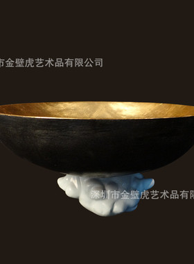 创意面具落地天使摆件喜庆落地红色热烈雕塑台面现代抽象艺术品