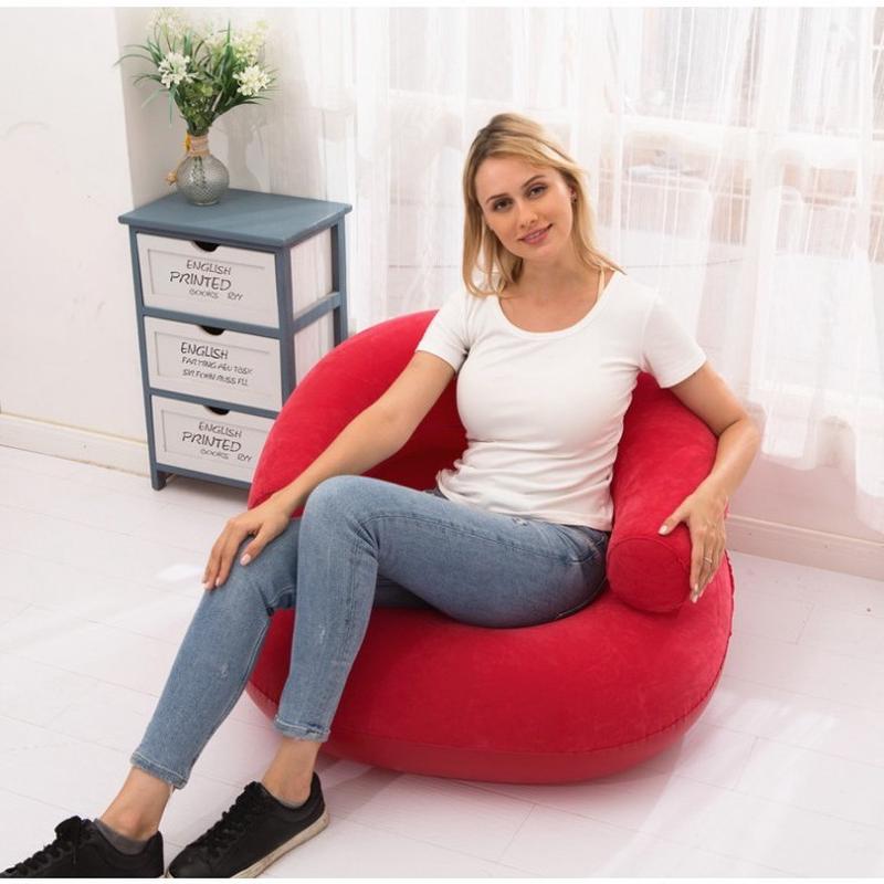 充气沙发植绒沙发懒人沙发单人户外客厅沙发可折叠休闲