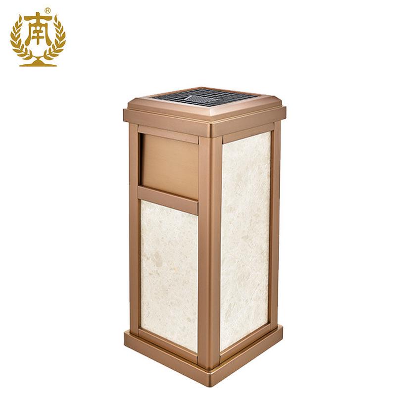 天然大理石南方酒店大堂商场不锈钢广州座底烟灰垃圾桶gpx-235