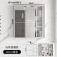 新款 防水太空铝浴室镜柜补光除雾储物柜梳妆柜玻璃 智能镜柜挂墙式