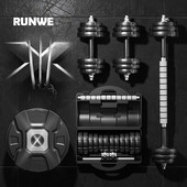 哑铃男女士套装 家用器材一对练臂肌初学者可调节杠铃健身亚铃