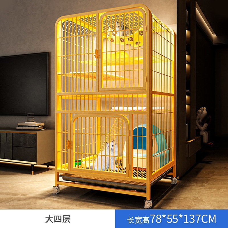 笼子猫咪家用室内别墅大空间窝大猫笼超大自由空间猫猫笼抖音
