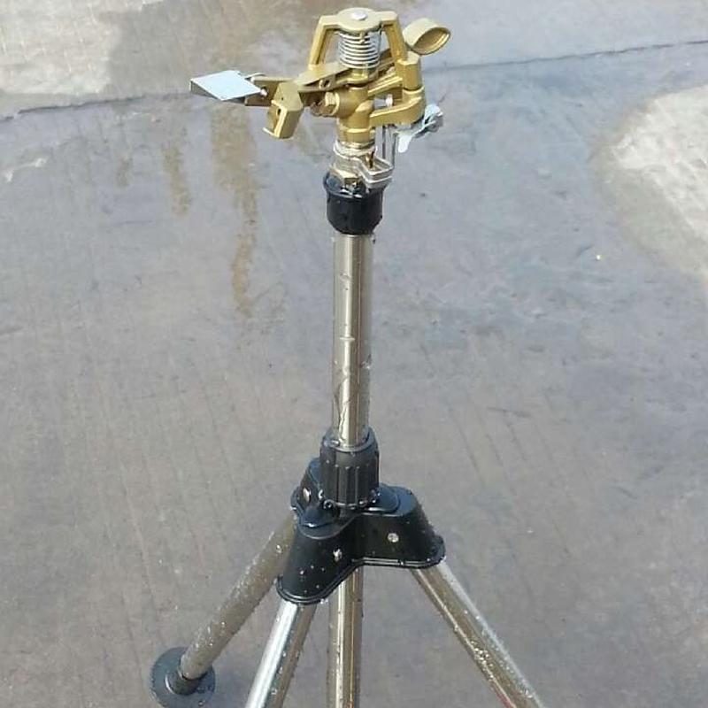 绿化草喷灌喷头浇水工具洒庭院不锈钢三脚架锌鸟摇臂花园别墅水器