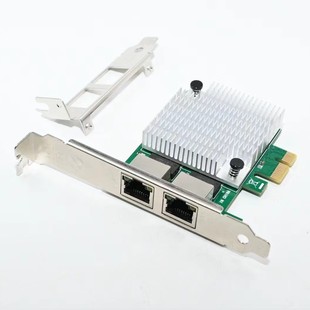 Realtek8111F芯片PCIex1千兆雙口網(wǎng)卡臺(tái)式 機(jī)1000M有線全高半高