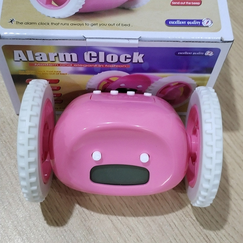 闹钟起床小学生闹钟网红ins超火懒虫起床会跑的叫醒数字创意礼品