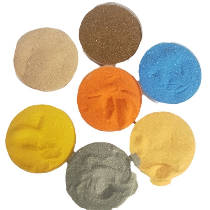 大量供应染色彩砂批发72色沙画珐琅画儿童玩耍沙婚庆表演支持小包