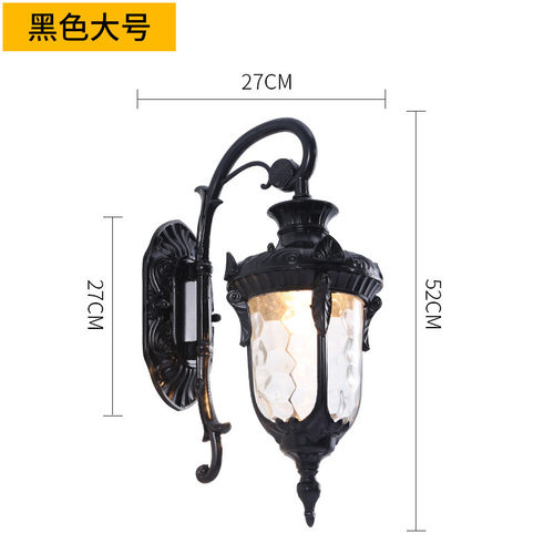 欧式led庭院灯壁灯别墅酒店防水压铸铝灯花园户外室外墙壁灯批发