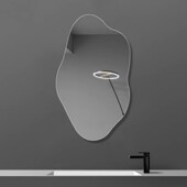 玻璃化妆镜壁挂不规则壁挂镜异形ins风装 浴室镜 饰镜创意粘贴欧式