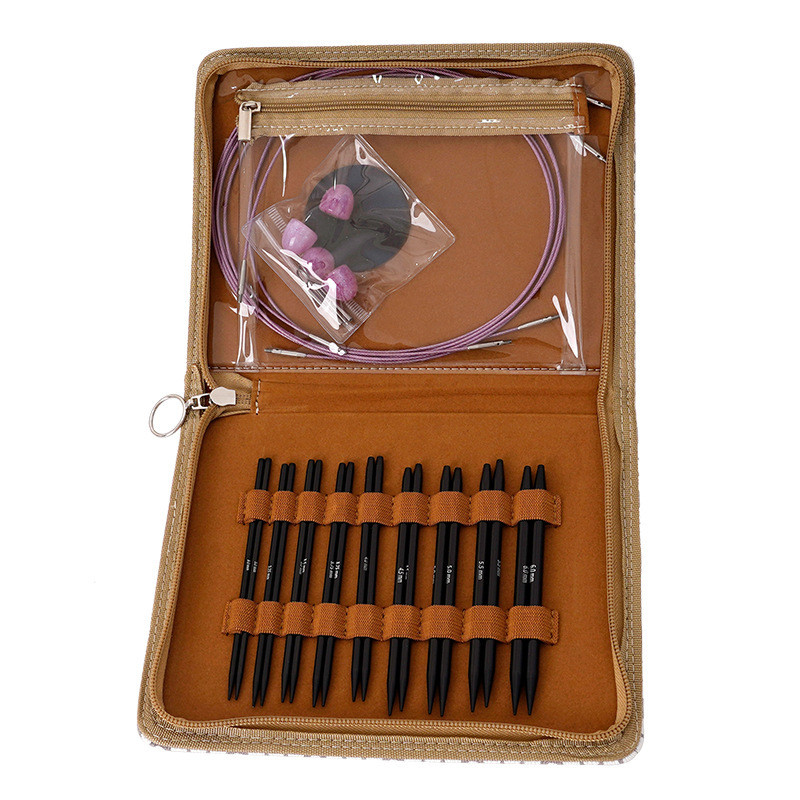 换针套装氧化铝可拆卸环形绳环形针编织工具配件材料棒针批发