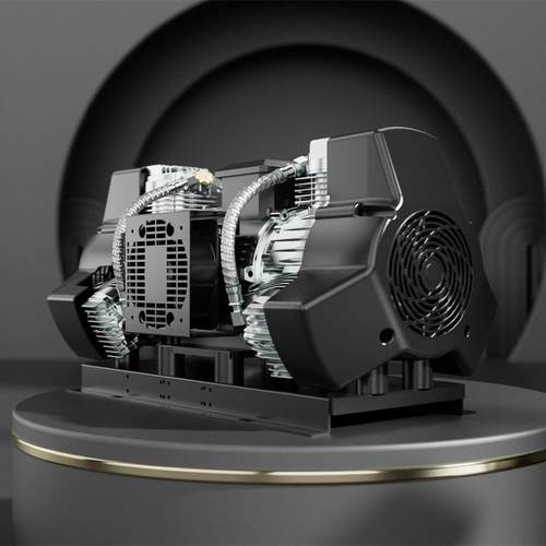 鹏佑温长寿命长时间续性工作低排高端造雪机专用无油静音空压机