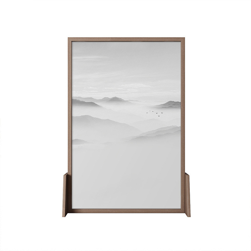 新中式屏风隔断客厅进门玄关布艺简约现代时尚卧室遮挡座屏家用