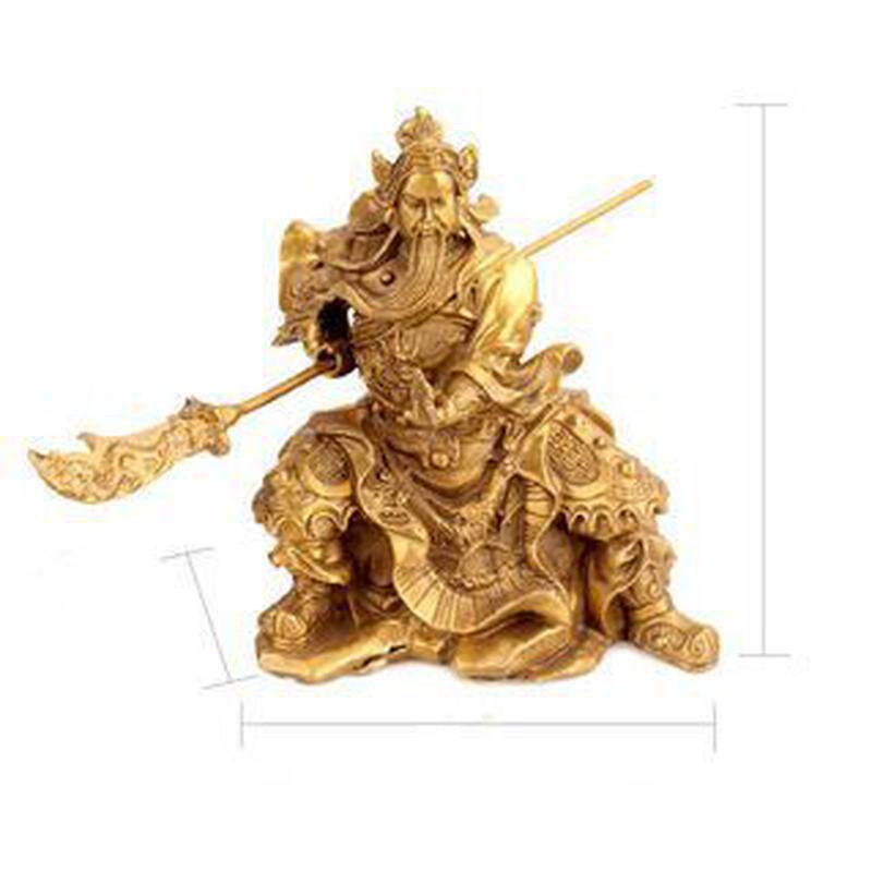 批发铜器黄铜关公武财神开业礼品工艺品摆设礼品饰品不含税家居