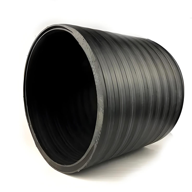 配套中空壁缠绕管市政雨污水排水黑色管道井筒管联塑pe管hdpe井筒