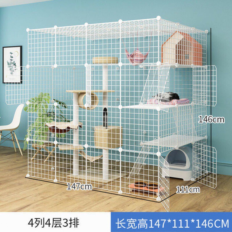 猫笼超大笼子大号家用可拼接猫爬架猫咪用品多层宠物别墅围栏