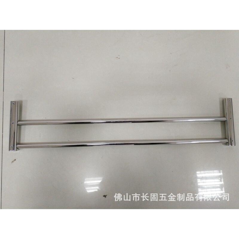304不锈钢ST-V0203无底座双毛巾杆毛巾架浴室置物架