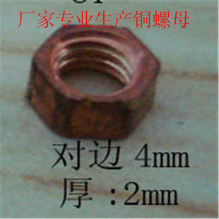 非标紧固件厂价直销各种规格批发现货供应 M3×2六角铜螺母