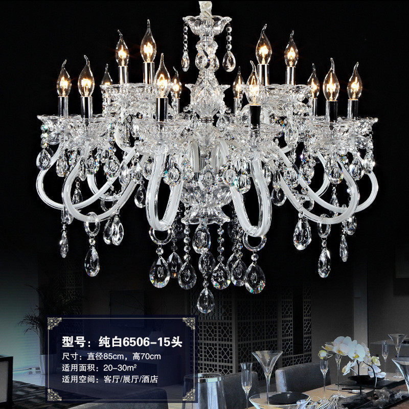 厂家灯饰欧式客厅水晶吊灯简约时尚蜡烛直发别墅酒店婚庆大堂灯具