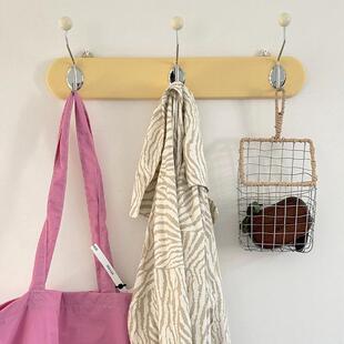 ins中古榉木挂钩服装店试衣间入户玄关墙面挂衣钩更衣室挂衣架