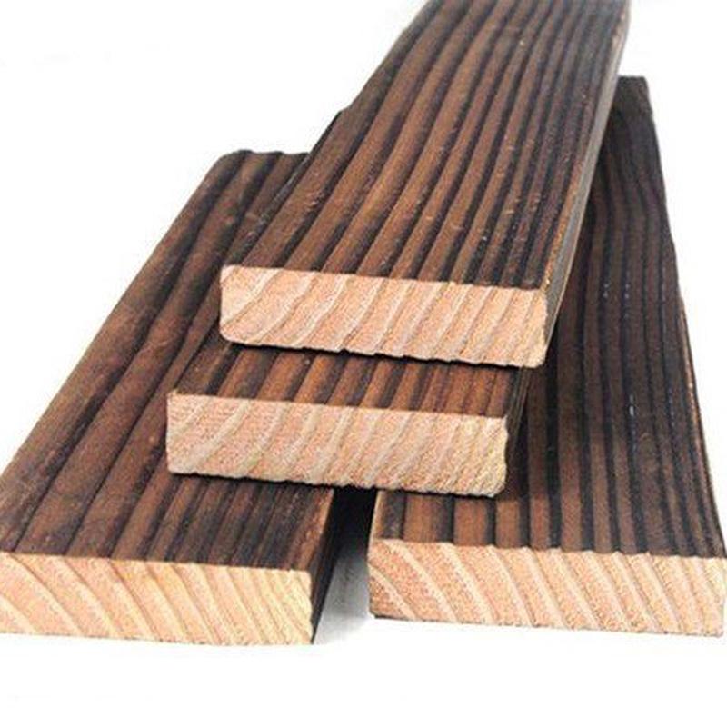 工厂直销碳化木防腐木户外樟子松防腐木板木屋吊顶露台围栏木地板