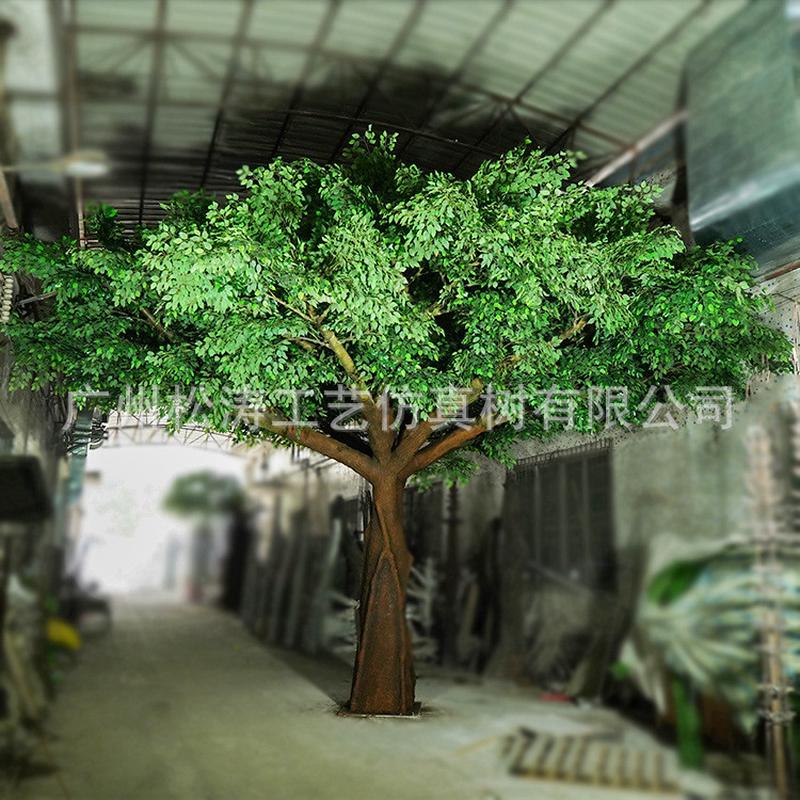 大榕树仿真榕树商场写字楼玻璃钢仿真大型室内装饰人造假榕树定制
