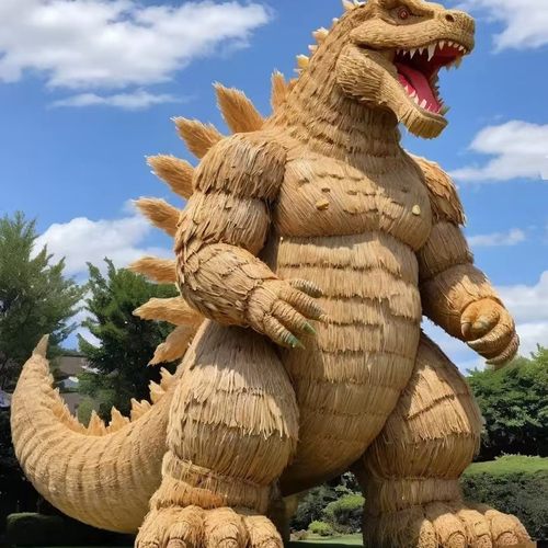 稻草文化农耕工艺品草雕粮仓丰收节场景布置道具果蔬南瓜雕塑摆件