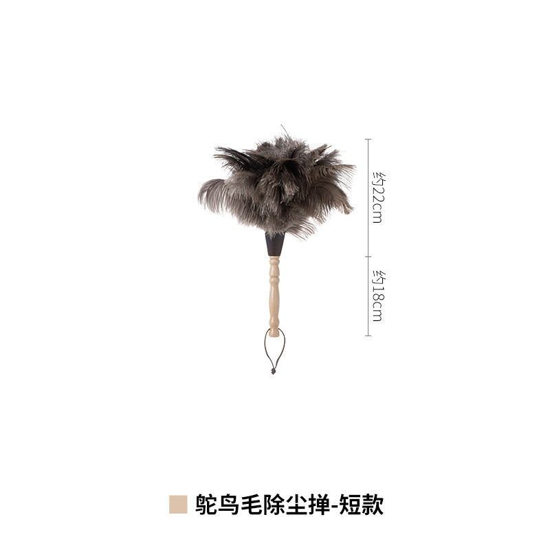 rp4t批发鸡毛掸子毛掸子除尘扫灰不起毛鸵鸟家用清灰不带静电除尘