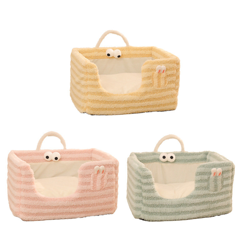 猫窝绒狗窝月亮宠物垫子泰迪中小型犬柔软狗窝冬天保暖狗狗网红床