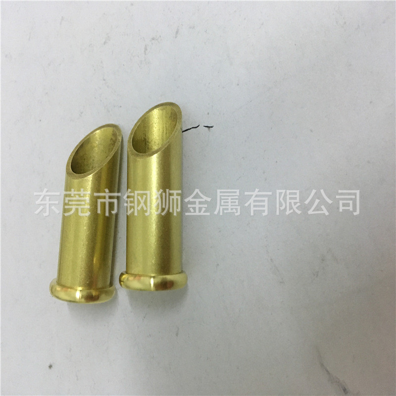 h62黄铜管外翻铜管斜切口铜管加工边黄铜管折弯打孔加工