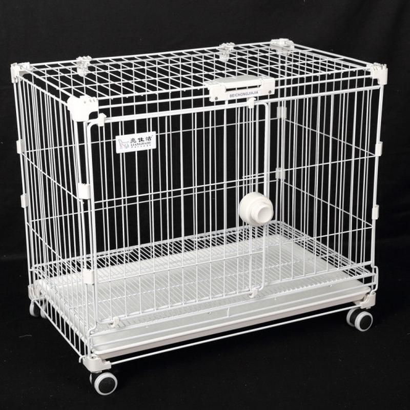 diy狗笼宠物用品方扣笼多功能宠物笼推拉式可叠层小型犬款经济