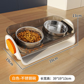 饭碗猫食盆陶瓷粮碗狗狗宠物喝水不易打翻猫咪用品猫碗不锈钢饭盆