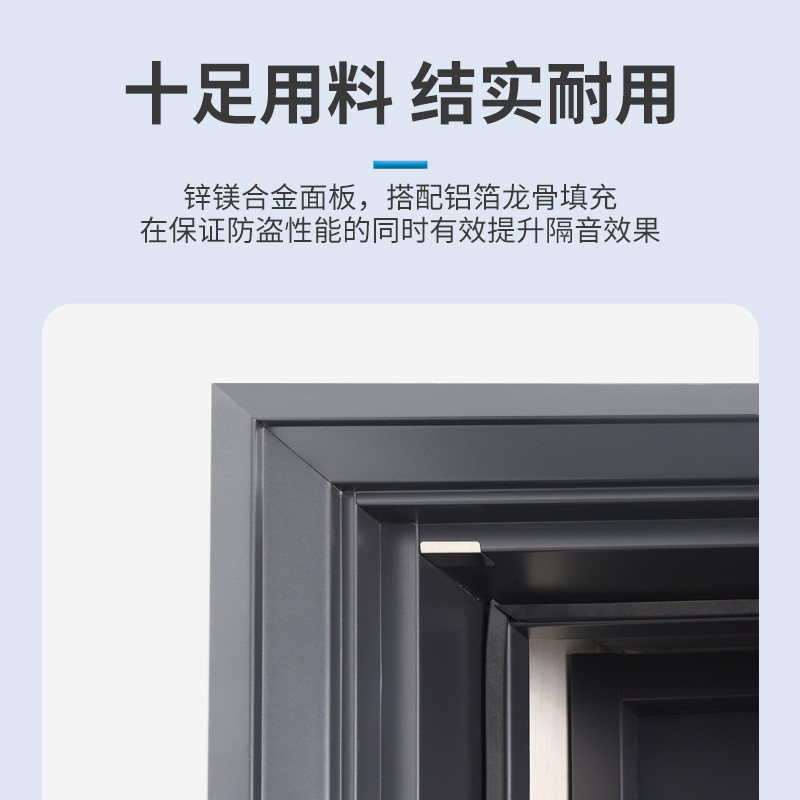 热销家用轻奢甲级防盗门锌合金进户入户门高端安全门智能子母门批