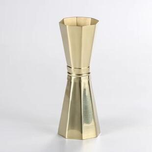 304不锈钢日式八角盎司酒器量杯调酒量安士杯容量测量器鸡尾酒量