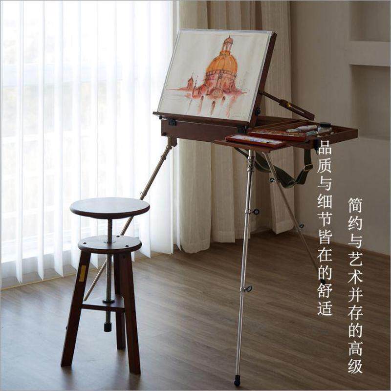 djar意式极简写胡桃木色专业艺术家复古水彩画箱画架户外便携轻奢,文具电教/文化用品/商务用品,画板/画架/速写板,淘宝优惠券,粉丝福利购,淘宝优惠卷