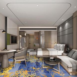 酒店地毯1200克尼龙过b1阻燃通道走道地毯满铺印花地毯客房地毯