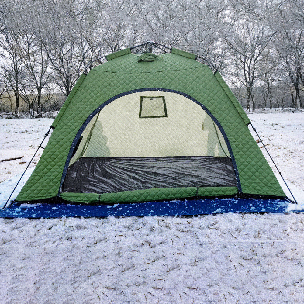 冬季钓鱼帐篷保暖防风更衣钓加厚的露营帐篷滑雪冰野营帐篷棉帐篷