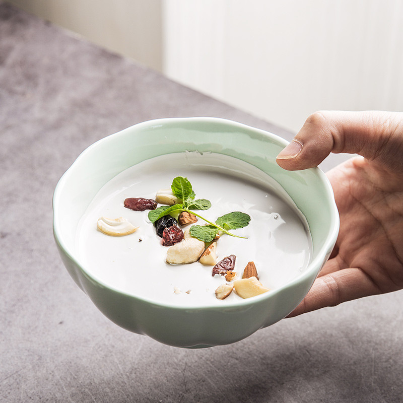 63n青瓷中式瓷古风青色碗碟碗盘家用釉下彩陶餐具套装