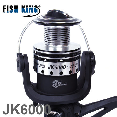 批发渔轮2000-7000远投轮海竿轮纺车轮全金属渔线轮fishking