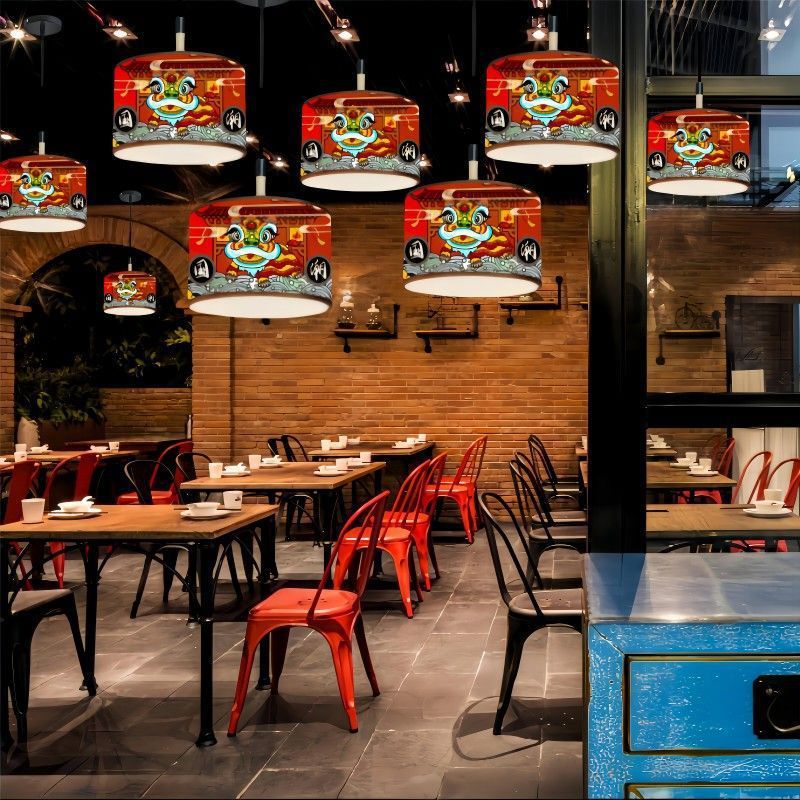 国潮风吊灯中式灯笼火锅店饭店餐饮店烧烤店串串餐饮店中国风吊灯