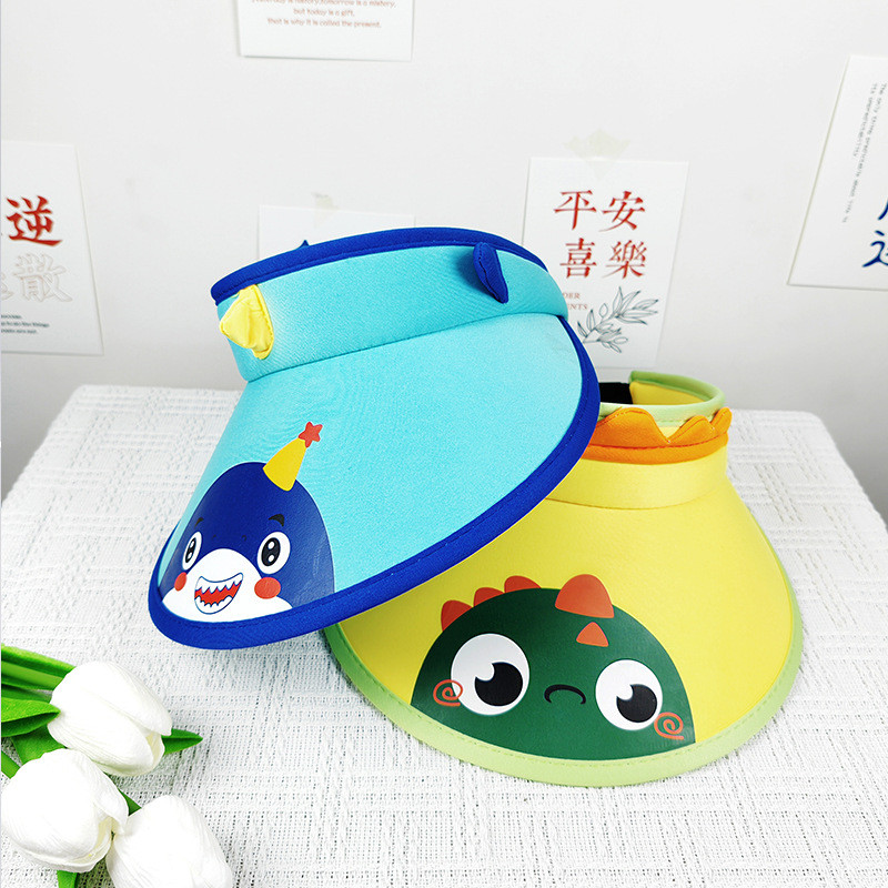 儿童太阳帽男童夏天2-6岁宝宝防紫外遮阳帽女童幼儿园大檐防晒帽