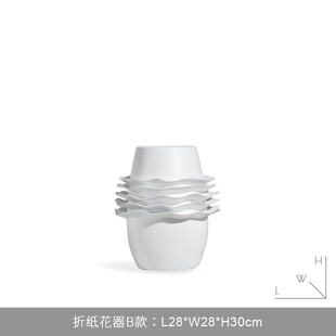 中古风简约客厅茶几餐厅柜样板间别墅干花瓶花器家居软装饰品摆件