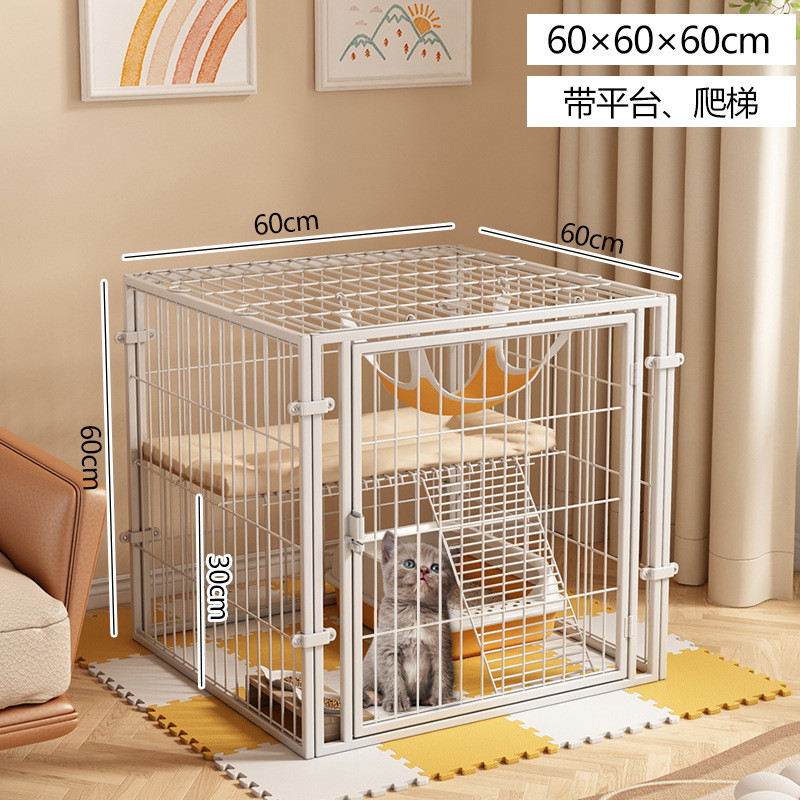 猫笼子家用室内别墅防越狱超大自由空间厕所一体猫窝猫舍宠物围栏