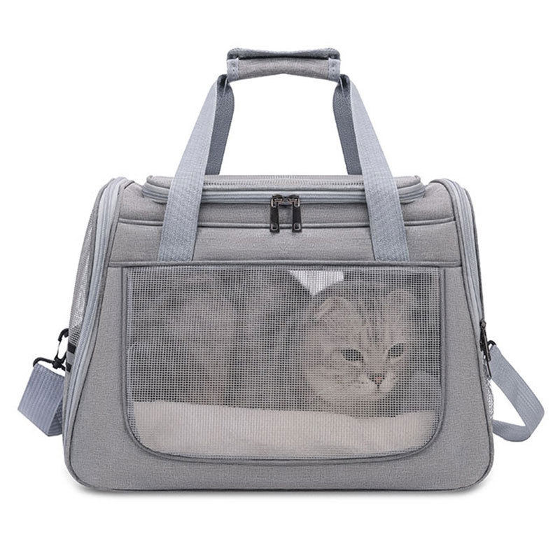 猫咪外出包可折叠小型狗狗猫包车载单肩宠物包便携外出包手提猫袋