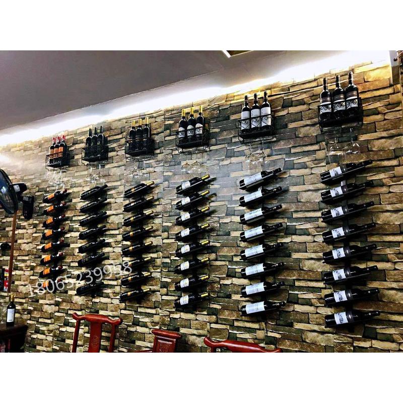 壁挂红酒架墙上铁艺酒架酒柜展示架创意简约酒瓶家用墙壁葡萄酒架
