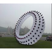 刺环风筝公园龙风筝滚地风筝会大型软体风筝展示风筝