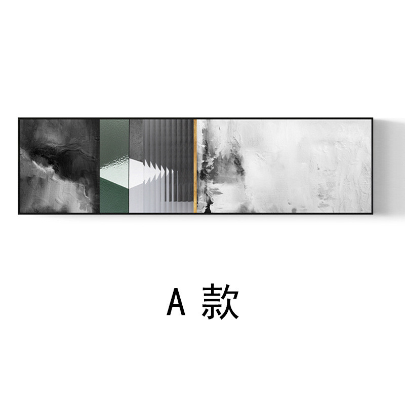 现代简约客厅装饰画床头主卧卧室墙画晶瓷艺术挂画抽象绿色壁画图片