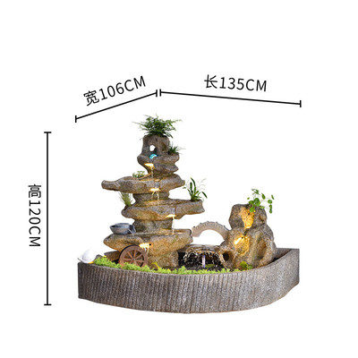 rkt4大型流水摆件假山喷泉花园庭院山水鱼池阳台前台循环水落地装