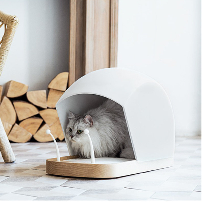 木质一体保暖睡觉猫别墅猫猫实木多房子流浪四季避风猫产房