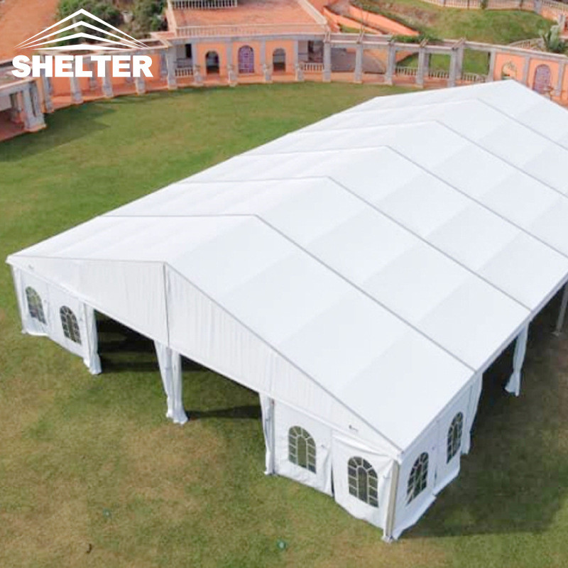 户外欧式大棚婚庆篷房人型帐篷活动庆典婚礼人字形铝合金仓储篷房