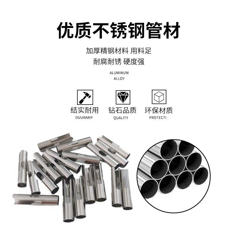 304不锈钢开槽激光切割打孔毛细管镜面抛光圆管多规格空心管定制